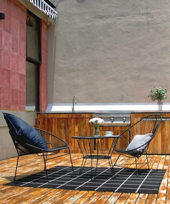 Elegant Boutique In La Roma 2br/2ba/terrace Apartment Mexico City